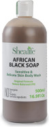 African Black Soap Liquid, 500ml,16.9 Fl Oz, Unscented made using Unrefined Shea Butter & Virgin Coconut Oil. Contains No SLS, Detergents & Parabens. Ideal For Sensitive Skin types. Shealife, 500ml African Black Soap Liquid, 500ml,16.9 Fl Oz, Unscented made using Unrefined Shea Butter & Virgin Coconut Oil. Contains No SLS, Detergents & Parabens. Ideal For Sensitive Skin types. Shealife, 500ml