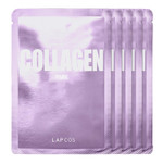 Lapcos Collagen Sheet Mask, Firming Daily Face Mask With Collagen Peptides For Wrinkles & Dark Spots, Korean Beauty Favorite, 5-Pack Lapcos Collagen Sheet Mask, Firming Daily Face Mask With Collagen Peptides For Wrinkles & Dark Spots, Korean Beauty Favorite, 5-Pack