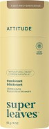ATTITUDE Plastic-Free Deodorant, EWG Verified, Aluminum Free, Vegan Naturally Sourced Body Deodorants for Women & Men, Dermatologically Tested, Olive Leaves, 85 grams ATTITUDE Plastic-Free Deodorant, EWG Verified, Aluminum Free, Vegan Naturally Sourced Body Deodorants for Women & Men, Dermatologically Tested, Olive Leaves, 85 grams