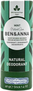 BEN & ANNA Mint - Natural Deodorant Stick for Men and Women | Vegan & Natural Cosmetics | Sustainable in Papertube | Against Heavy Sweating | Aluminium-free (40 g (Pack of 1), Mint) BEN & ANNA Mint - Natural Deodorant Stick for Men and Women | Vegan & Natural Cosmetics | Sustainable in Papertube | Against Heavy Sweating | Aluminium-free (40 g (Pack of 1), Mint)
