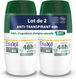 Etiaxil Botanical Anti-Perspirant Deodorant 48h Roll-On Organic 2 x 50ml - Green Tea