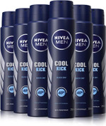 NIVEA MEN Cool Kick Anti-Perspirant Deodorant Spray Pack of 4 (4 x 250ml), Men's Anti-Perspirant Deodorant, Fresh 48H Protection Deodorant Men's Aerosol Spray + Cool-Care NIVEA MEN Cool Kick Anti-Perspirant Deodorant Spray Pack of 4 (4 x 250ml), Men's Anti-Perspirant Deodorant, Fresh 48H Protection Deodorant Men's Aerosol Spray + Cool-Care
