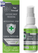 No Sweat Maximum Strength Clinical Antiperspirant Spray, Strong Deodorant for Excessive Sweating & Hyperhidrosis Treatment, Lasts up to 7 Days-50 ML - Packing May Vary No Sweat Maximum Strength Clinical Antiperspirant Spray, Strong Deodorant for Excessive Sweating & Hyperhidrosis Treatment, Lasts up to 7 Days-50 ML - Packing May Vary