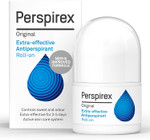 PERSPIREX Extra Strength Antiperspirant Roll On ORIGINAL 20ml - Fresh Scent 3+ days Odour Protection, Perspirex is an extra strength deodorant brand PERSPIREX Extra Strength Antiperspirant Roll On ORIGINAL 20ml - Fresh Scent 3+ days Odour Protection, Perspirex is an extra strength deodorant brand