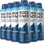 Rock Face Antiperspirant Deodorant for Men - Refined Sandalwood & Cedar Scent, 200ml Spray, 48 Hour Protection, Non-Staining, Multipack of 6 Rock Face Antiperspirant Deodorant for Men - Refined Sandalwood & Cedar Scent, 200ml Spray, 48 Hour Protection, Non-Staining, Multipack of 6
