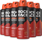 Rock Face Men's Body Spray - Impact Fragrance Body Spray Deodorant for Men, 200ml, Ginger & Amber Scent, Long Lasting, Multipack of 6 Rock Face Men's Body Spray - Impact Fragrance Body Spray Deodorant for Men, 200ml, Ginger & Amber Scent, Long Lasting, Multipack of 6