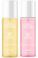 Brazilian Inspired Perfume, Brazilian Inspired Perfume Body Spray - Body Mist Fragrance - 2 x 90ml - Sugar Berry and Golden Sun - Amour De Carnaval