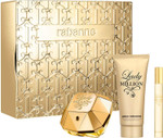 PACO RABANNE LADY MILLION SET 80ML EAU DE PARFUM SPRAY+100ML BODY LOTION+10ML TRAVEL SPRAY - 1SET PACO RABANNE LADY MILLION SET 80ML EAU DE PARFUM SPRAY+100ML BODY LOTION+10ML TRAVEL SPRAY - 1SET