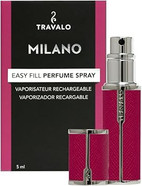 Travalo Milano Perfume Atomizer Bundle - Leak-Proof and TSA Approved for Air Travel - Reusable, Easy Fill Mini Pump Sprayer - Vegan Leather w/Polished Metal - White, Aqua, Perfect Pink - 3 Pack Travalo Milano Perfume Atomizer Bundle - Leak-Proof and TSA Approved for Air Travel - Reusable, Easy Fill Mini Pump Sprayer - Vegan Leather w/Polished Metal - White, Aqua, Perfect Pink - 3 Pack