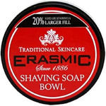 SIX PACKS of Erasmic Shaving Soap Bowl 90g