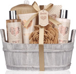 Spa Gift Basket – Bath and Body Set with Vanilla Fragrance by Lovestee - Bath Gift Basket Includes Shower Gel Body Lotion Hand Lotion Bath Salt Eva Sponge and a Bath Puff Spa Gift Basket – Bath and Body Set with Vanilla Fragrance by Lovestee - Bath Gift Basket Includes Shower Gel Body Lotion Hand Lotion Bath Salt Eva Sponge and a Bath Puff