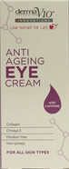 THREE PACKS of Derma V10 Innovations Anti Ageing Eye Cream 15ml