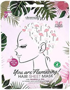 Derma V10 Flamingo Print Hair Mask, Pink, One Size