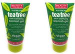 2 x Australian Tea Tree Skin Clarifying Blemish Gel, Cooling Refreshing Menthol and Peppermint, invisble gel, 2x30ml