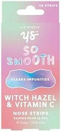 Yes Studio Witch Hazel & Vitamin C Nose Strips for Blackhead Removal & Clearing Impurities, 18 Strips, Unclogs Pores for Smoother Looking Skin