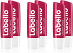 Labello Cherry Shine Lip Balm with Soft Red Shine and Shimmer Pigments and Cherry Flavours, Lip Care without Mineral Oils Pack of 6 Labello Cherry Shine Lip Balm with Soft Red Shine and Shimmer Pigments and Cherry Flavours, Lip Care without Mineral Oils Pack of 6