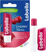Labello Cherry Shine Lip Balm with Soft Red Shine and Shimmer Pigments and Cherry Flavours, Lip Care without Mineral Oils Labello Cherry Shine Lip Balm with Soft Red Shine and Shimmer Pigments and Cherry Flavours, Lip Care without Mineral Oils