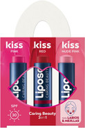 LIPOSAN Caring Beauty 3-in-1 Lip Balm, Combines Lip Balm and Blush Stick in 3 Tones (Red, Pink and Pink Nude), 3-in-1 Stick Lip Balm (3 x 4.8 g) LIPOSAN Caring Beauty 3-in-1 Lip Balm, Combines Lip Balm and Blush Stick in 3 Tones (Red, Pink and Pink Nude), 3-in-1 Stick Lip Balm (3 x 4.8 g)
