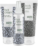 Foot Care Kit with Tea Tree Oil: Body Wash, Cream & Spray - Soothing Relief for Athletes, Runners & Anyone in Need - Anti-Fungal, Moisturizing & Deodorizing Formula - Healthy Feet Guaranteed