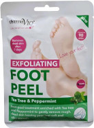DermaV10 Exfoliating Foot Peel Tea Tree and Peppermint 1 Pair DermaV10 Exfoliating Foot Peel Tea Tree and Peppermint 1 Pair