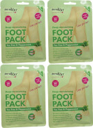 Derma V10 Foot Pack Mask (4 Pack) Deep Moisturising Tea Tree and Peppermint Oil, Honey and Almond Oil Moroccan Argan Oil & Hemp Seed Oil (Tea Tree and Peppermint Oil) Derma V10 Foot Pack Mask (4 Pack) Deep Moisturising Tea Tree and Peppermint Oil, Honey and Almond Oil Moroccan Argan Oil & Hemp Seed Oil (Tea Tree and Peppermint Oil)