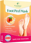 Plantifique Foot Peel Mask 2 Pairs Exfoliating & Dermatologically Tested Foot Treatment, Removes Dead Skin & Repairs Heels for Soft Feet Peach Scent, Gift for Women & Men Plantifique Foot Peel Mask 2 Pairs Exfoliating & Dermatologically Tested Foot Treatment, Removes Dead Skin & Repairs Heels for Soft Feet Peach Scent, Gift for Women & Men
