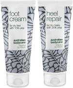 Foot Care Duo for Dry Feet and Cracked Heels - Moisturizing Foot Cream and Intensive Heel Repair for Soft and Smooth Skin - Soothing Formula with Antifungal Properties - Perfect for Athletes Foot