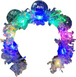 SLXLYH Discos Balls Headband Music Festival Vintage Headhoop Funk Party Hairhoops Adult Carnivals Headwear for Discos Party SLXLYH Discos Balls Headband Music Festival Vintage Headhoop Funk Party Hairhoops Adult Carnivals Headwear for Discos Party