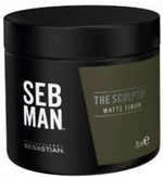 Seb Man The Sculptor  Matte Pomade, Haarwachs Herren, Haargel für kurzes & langes Haar, Nicht klebende Pomade mit Mineralien & Guaraná-Extrakt, Mattes Finish, langanhaltender & starker Halt, 75ml