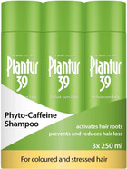 Plantur 39 Caffeine Shampoo Prevents and Reduces Hair Loss 2x 250ml | For Couloured and Stressed Hair | Unique Galenic Formula Supports Hair Growth | Women Hair Care Made in Germany