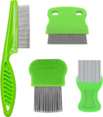 Hmfmdy 4Pcs Nit Combs, Double Sided Lice Combs Set, Metal Teeth Tooth Hair Comb, Flea Lice Removal Comb, Head Lice Combs for Nit Treatment Nitty Gritty Nit Comb for Adults/Kids/Dogs/Cats/Pets-Red Hmfmdy 4Pcs Nit Combs, Double Sided Lice Combs Set, Metal Teeth Tooth Hair Comb, Flea Lice Removal Comb, Head Lice Combs for Nit Treatment Nitty Gritty Nit Comb for Adults/Kids/Dogs/Cats/Pets-Red