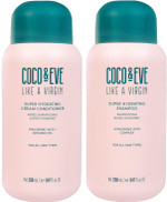 Coco & Eve Like A Virgin Shampoo & Conditioner Bundle Kit - Natural, Sulfate free Hair Care with Argan Oil, Coconut and Avocado Oil | For Dry Damaged, Color Treated Hair | Anti Frizz