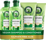 Herbal Essences Sulphate Free Shampoo and Conditioner Set For Dry Hair Including Curly and Wavy, Hydrate, Cleanse and Nourish, Sulfate Free & Vegan, VALUE PACK, 2x350ml Shampoo, 2x 250ml Conditioner Herbal Essences Sulphate Free Shampoo and Conditioner Set For Dry Hair Including Curly and Wavy, Hydrate, Cleanse and Nourish, Sulfate Free & Vegan, VALUE PACK, 2x350ml Shampoo, 2x 250ml Conditioner