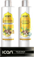 ican London Shea Butter Sulfate Free Cleansing Cream Shampoo + Sulfate Free Hydrating Cream Conditioner Duo Pack 500ml Each