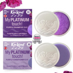 KinKind My PLATINUM touch! Purple Shampoo Bar & Conditioner Bar Set for Platinum Shine on Blonde & Silver Hair - Up to 50 Washes - Travel Essentials with 2 KinKind Travel Tins KinKind My PLATINUM touch! Purple Shampoo Bar & Conditioner Bar Set for Platinum Shine on Blonde & Silver Hair - Up to 50 Washes - Travel Essentials with 2 KinKind Travel Tins