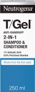 Neutrogena T/Gel 2 in 1 Anti-Dandruff Shampoo and Conditioner (1x 250ml), Shampoo and Conditioner to Help Fight Dandruff From First Wash, Haircare for Soft, Shiny Healthy-Looking Hair and Scalp Neutrogena T/Gel 2 in 1 Anti-Dandruff Shampoo and Conditioner (1x 250ml), Shampoo and Conditioner to Help Fight Dandruff From First Wash, Haircare for Soft, Shiny Healthy-Looking Hair and Scalp