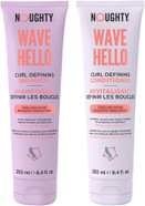 Noughty 97% Natural Wave Hello Shampoo and Conditioner Duo Curl Defining Sulphate Free Vegan Hair Care Set Vitamin Rich Formula for Curly & Wavy Hair, 250ml Noughty 97% Natural Wave Hello Shampoo and Conditioner Duo Curl Defining Sulphate Free Vegan Hair Care Set Vitamin Rich Formula for Curly & Wavy Hair, 250ml