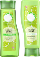 Herbal Essence Dazzling Shine Shampoo & Conditioner Bundle (2 x 400 ml)  Shine-Enhancing Hair Care for Dull or Damaged Hair  Silicone-Free, Cruelty-Free Formula with Natural Lime Essence