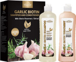 Anti Hair Loss Shampoo?Garlic & Keratin Shampoo and Conditioner Set  Sulfate-Free, Damaged Hair Repair & Scalp Care