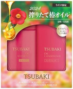 TSUBAKI Oil Shampoo & Conditioner Pump Pair 490ml + 490ml, 33.13 Fl Oz (Pack of 1), Pink  Nourishing Hair Care Set for Soft, Shiny, and Healthy Hair