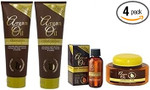Bundle of 4 Hair Care Products - Argan Oil Shampoo, Conditioner, Hair Mask, Hair Treatment