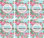 Derma V10 Deeply Moisturising Coconut Hand Pack, Enriched with Coconut Oil and Vitamin E - 6 Pack Derma V10 Deeply Moisturising Coconut Hand Pack, Enriched with Coconut Oil and Vitamin E - 6 Pack