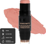 Nudestix Nudies Blush Stick w/Blending Brush, 3-in-1 Matte Color for Cheeks, Eyes, Lips, Creamy Makeup for Natural, Healthy, Youthful Look, 0.25 oz (7g) (Bare Back) Nudestix Nudies Blush Stick w/Blending Brush, 3-in-1 Matte Color for Cheeks, Eyes, Lips, Creamy Makeup for Natural, Healthy, Youthful Look, 0.25 oz (7g) (Bare Back)