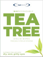 The Eye Doctor Tea Tree Eyelid Wipes - Suitable for use with Blepharitis, Dry Eyes, Sensitive Eyes & MGD - 20 x Biodegradable Tea Tree Eyelid Cleaning Wipes - Detergent and Preservative Free The Eye Doctor Tea Tree Eyelid Wipes - Suitable for use with Blepharitis, Dry Eyes, Sensitive Eyes & MGD - 20 x Biodegradable Tea Tree Eyelid Cleaning Wipes - Detergent and Preservative Free