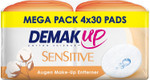 Demak'Up Sensitive Impregnated Make-Up Pads, Cotton Pads for Sensitive Skin, 4 Cans x 30 Cotton Pads (120 Cotton Pads) Demak'Up Sensitive Impregnated Make-Up Pads, Cotton Pads for Sensitive Skin, 4 Cans x 30 Cotton Pads (120 Cotton Pads)