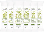 Simply Gentle Organic Cotton Wool Pleats - Perfect for Sensitive Skin - Pure Cotton Pleat with No Paraben or Alcohol - Free from Odours or Irritants - Hypoallergenic Soft Wool - 100g (Pack of 4)