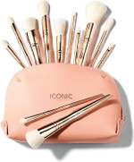 ICONIC LONDON All Angles Multipurpose Brush Set of 12 | Vegan, Cruelty Free, Synthetic Fiber, Aluminum, Makeup Brush