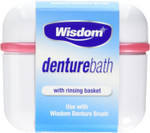 Wisdom Denture Bath With Rinsing Basket ( Pack of 1)