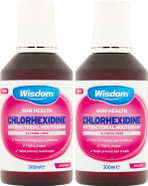 Wisdom Chlorhexidine Mouthwash Original - Alcohol Free 300ml