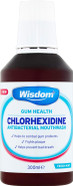 Wisdom Chlorhexidine Mouthwash - Fresh Mint - Alcohol (1 x 300ml Bottles)